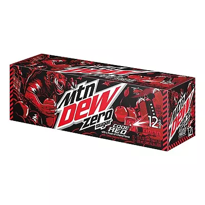 Mountain Dew Code Red Zero Sugar 12 Pack !!!FAST SHIPPING!!! • $19