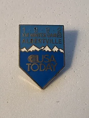 Albertville Olympics 1992  USA￼ Today Media Pin • $7