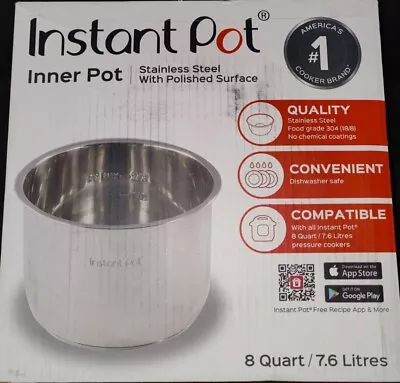 Brand New Instant Pot 8Qt Stainless Steel Inner Pot With 3-Ply Bottom • $18.99