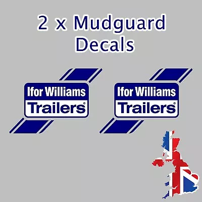2 X Ifor Williams Mudguard Decals Graphics Stickers Horsebox / Tipping Trailer • £8.95