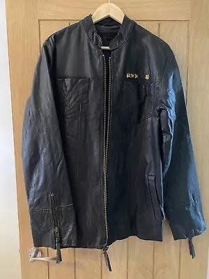 Allsaints Leather Jacket Mens Medium • £11.68