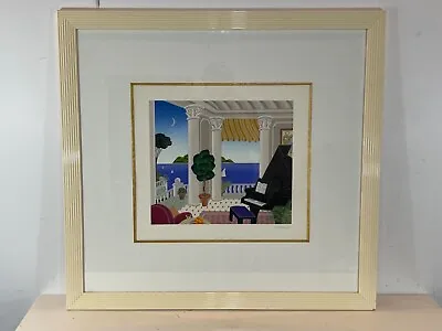 Vtg Thomas McKnight “Mediterranean Paradise” LE Signed Serigraph Framed 435/950 • $925