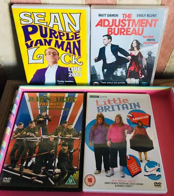 4 Dvds Sean Purple Van Manthe Adjustment Bureaudad’s Army Little Britain Vgc • £9.99