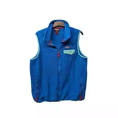 PATAGONIA XXL Vest Synchilla Sweater Fleece Logo Full Zip Outdoor Contrast Trim • $39.99