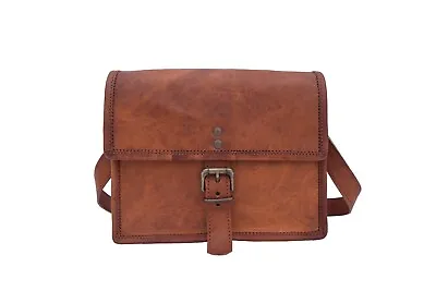 9 In Goat Leather Crossbody Bag Handbag Satchel Purse Sling Messenger Bags • $41.39