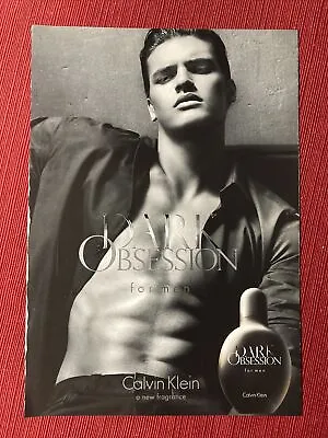 Dark Obsession By Calvin Klein Men’s Fragrance 2013 Print Ad - Great To Frame! • £6.60