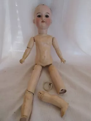 Armand Marseille Doll 390 / A.6M  Bisque Head  Paper Mache Body Wood Limbs 21  • $29