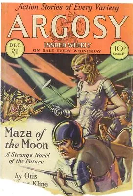 Pulp Reprint MAZA OF THE MOON By Otis Adelbert Kline ARGOSY 1929 Serial • $20