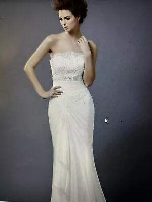 Women’s Size 4 Enzoani Ivory New $2550 Wedding Dress • $60