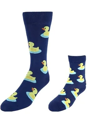 Daddy And Me Socks Set Father/Son Rubber Ducky Socks Men Boys Novelty Gift SM • $10.95