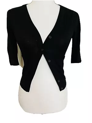 Missimo Crop Cardigan Short Sleeve XS • $19
