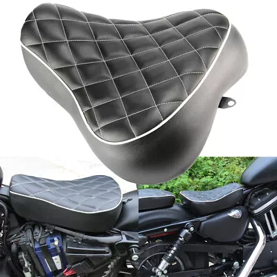 Driver & Rider Solo Seat For Harley Sportster XL 883 1200 72 48 Iron 1983-2003 • $64.81