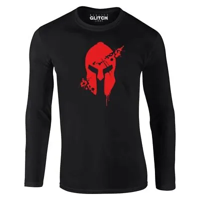 Bloodied Spartan Long Sleeve T-shirt - Inspired By 300 Film Movie T Shirt • £15.99