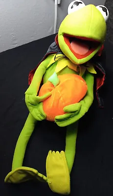 Muppets Kermit The Frog Plush Halloween Cape & Pumpkin Bendable Arms Vampire  • $29