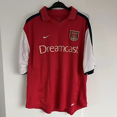 £139.99 • Buy Thierry Henry 14 Arsenal Nike Dreamcast Home Shirt Mens XL Football 1998-2000