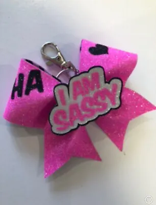  Cheerleading Glitter Keyring Cheer Bag Charm Custom Design  • £6