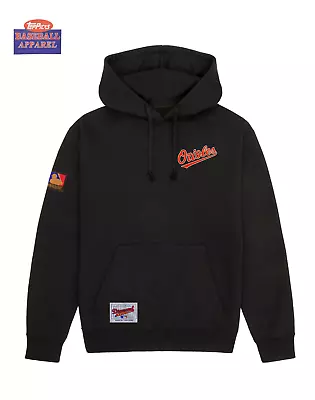 NWT VTG 90s MLB Baltimore Orioles Hooded Pullover Sweatshirt Hoodie All Sizes • $45