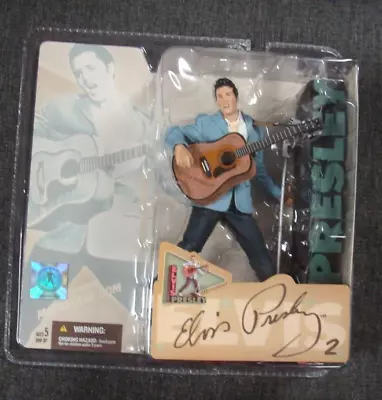 McFarlane Toys Elvis Presley 2 Blue Jacket Figure NIP 2004 • $29.99