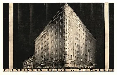 Milwaukee WI 1948 Plankinton House Rooms With Bath And Radio Vintage Postcard • £8.52