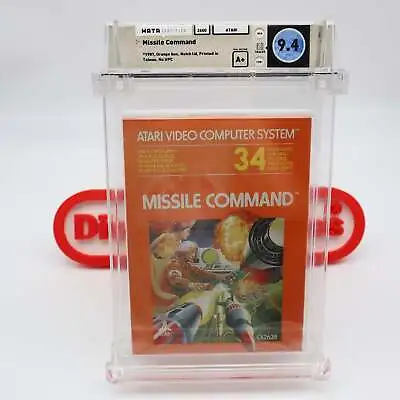 Atari 2600 Game MISSILE COMMAND - ORANGE BOX - WATA GRADED 9.4 A+! NEW & Sealed! • $249.77