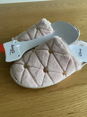 £10.99 • Buy BNWT Ladies Primark Mickey Minnie Mouse Pink Rose Gold Slippers, Size 3-4