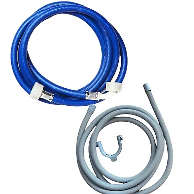 Hose Extension Washing Machine Long Cold 3.5m Fill Water & Drain Pipe UNIVERSAL • £11.20