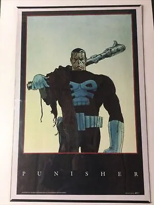 Rolled Poster Marvel Press 34 X 22 Punisher 1991 Moebius Never Used • $149.95