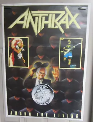 Anthrax Import Poster  Among The Living  24  X 34  - Super Rare • $9.99