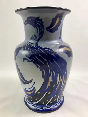 Wardle Pottery Handcrafted Kenya Vase England Exquisite Peacock Design 9.5” Tall • £188.02