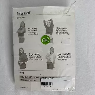 Bella Band Maternity Support Band Size 0-8 Black Back & Belly Support New • $10.99