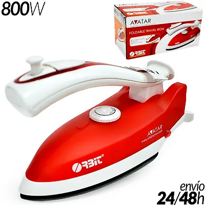 £18.32 • Buy Iron Of Travel Foldable 800W Non-Stick Small Steam Dry High Quality