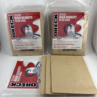 Lot Of 2 Oreck Paper Vacuum Bags Mc1000 Quest Canister 12 Pack (PK12MC1000) + 3 • $36.95
