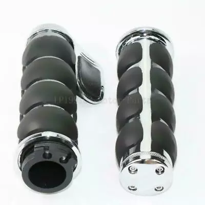 1  Motorcycle Handlebar Hand Grips For Harley-Davidson Sportster 1200 883 Dyna • $31.90