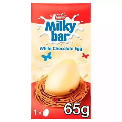 Milkybar White Chocolate Small Easter Egg 65g Fast Free Dispatch • £7.99