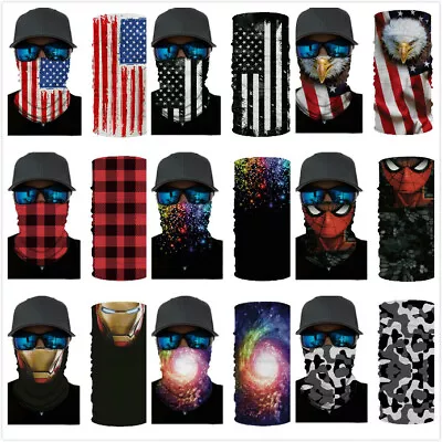 $6.99 • Buy American Flag Balaclava Face Mask Gaiter Neck Biker Bandana Winter Sport SPF40
