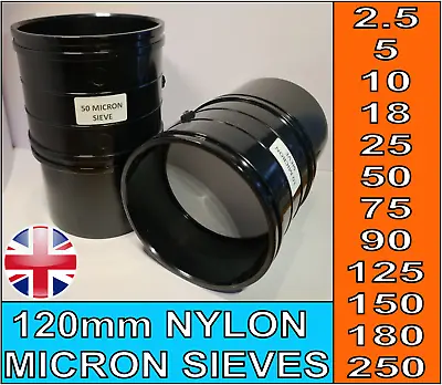 £29.99 • Buy Large Nylon Micron Mesh Stackable Sieve 5 10 25 50 75 90 125 150 180 250 380 550