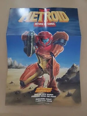 Metroid II: Return Of Samus Game Poster - Nintendo NES 11.5  X 8  Double-Sided • $13.64