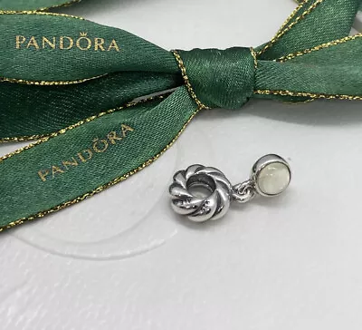 $49 • Buy Pandora Green Lemon Quartz Hanging Passionately Twist Charm 790435 Authentic Ale