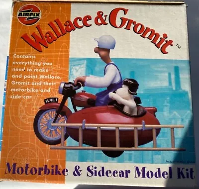 £36 • Buy Wallace And Gromit AirFix Motorbike & Sidecar Model Kit Collectable 