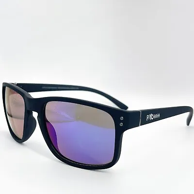 Piranha Men's Black Sunglasses 22/#83004 PC 105 (MY326) Blue Gradient Lens • $15.05