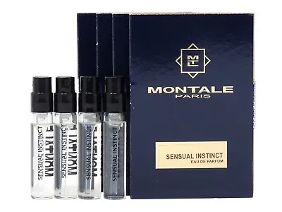 MONTALE PARIS SENSUAL INSTINCT EDP 2.0ml .06oz X 4 COLOGNE PERFUME SPRAY SAMPLES • $17