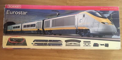 £68 • Buy Hornby R1071 EUROSTAR Train Set - 4 Car Set With Track & Controller NON RUNNER