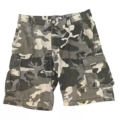 The North Face Stealth Men’s Camouflage Rip Stop Cargo Shorts Size 36 Grey Camo • $18.99