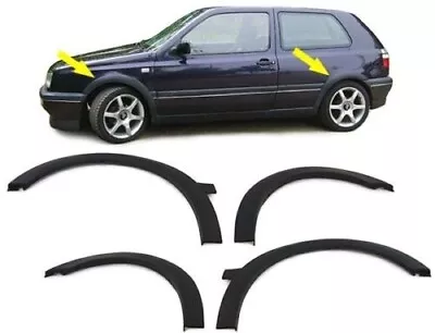 Vw Golf Mk3 Mk 3 Black Wheel Fender Arch Covers 11/1991 - 09/1997 Model • $69.95