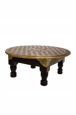 £42.76 • Buy Oriental Moroccan Side Table Flower Stand Telephone Oil Natural Wood