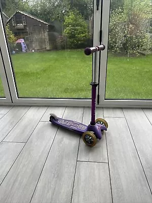 Micro Scooter Mini Purple Scooter Kids Ride On Play • £25