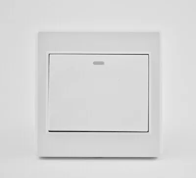 Wide Rocker Light Switch 1 Gang White  • £5.40