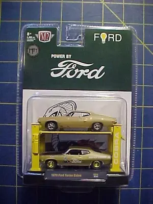 M2 1970 Ford Torino Cobra Auto Lift 2 Pack  Chase! Nisp  Limited Edition Gold • $29.95