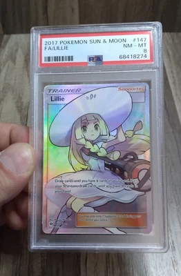 $68.99 • Buy Pokemon Lillie PSA 8 Full Art Sun And Moon 147/149 NM-MT