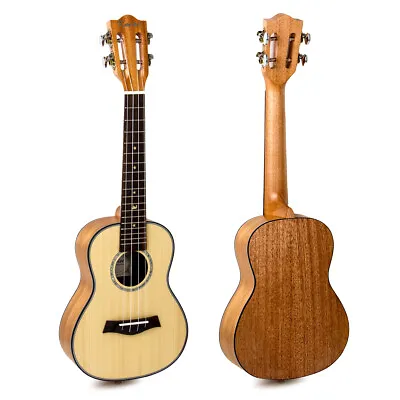 $73.99 • Buy Concert Classical Ukulele Solid Spruce Mahogany 23  Uke Hawaii Guitar For Gift